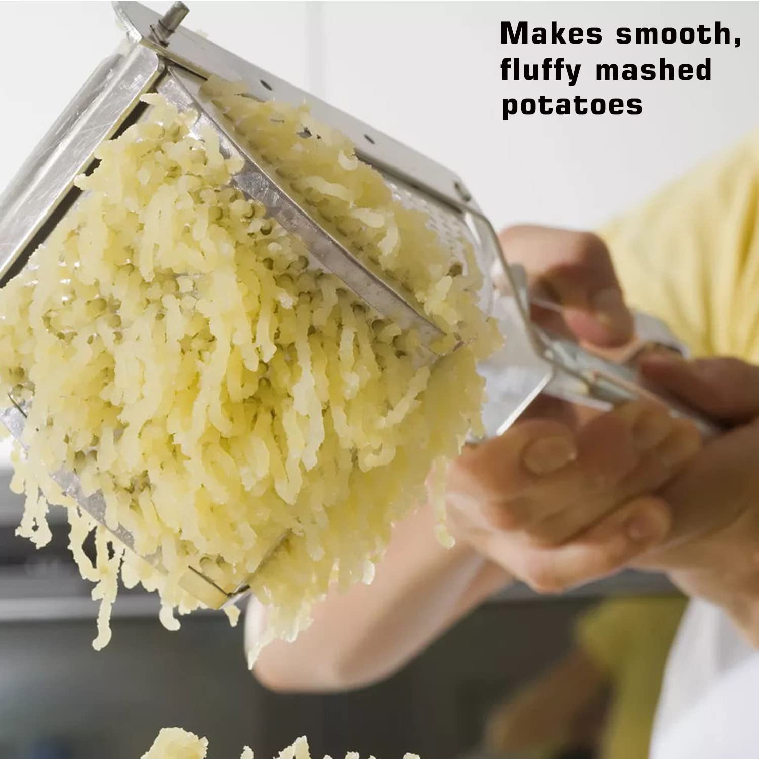 **AITRAI 22oz Heavy Duty Stainless Steel Potato Ricer & Masher - Professional Kitchen Tool for Smooth & Fluffy Mashed Potatoes, Baby Food, Purees - Perfect for Thanksgiving, Holiday Cooking & Home Chefs**