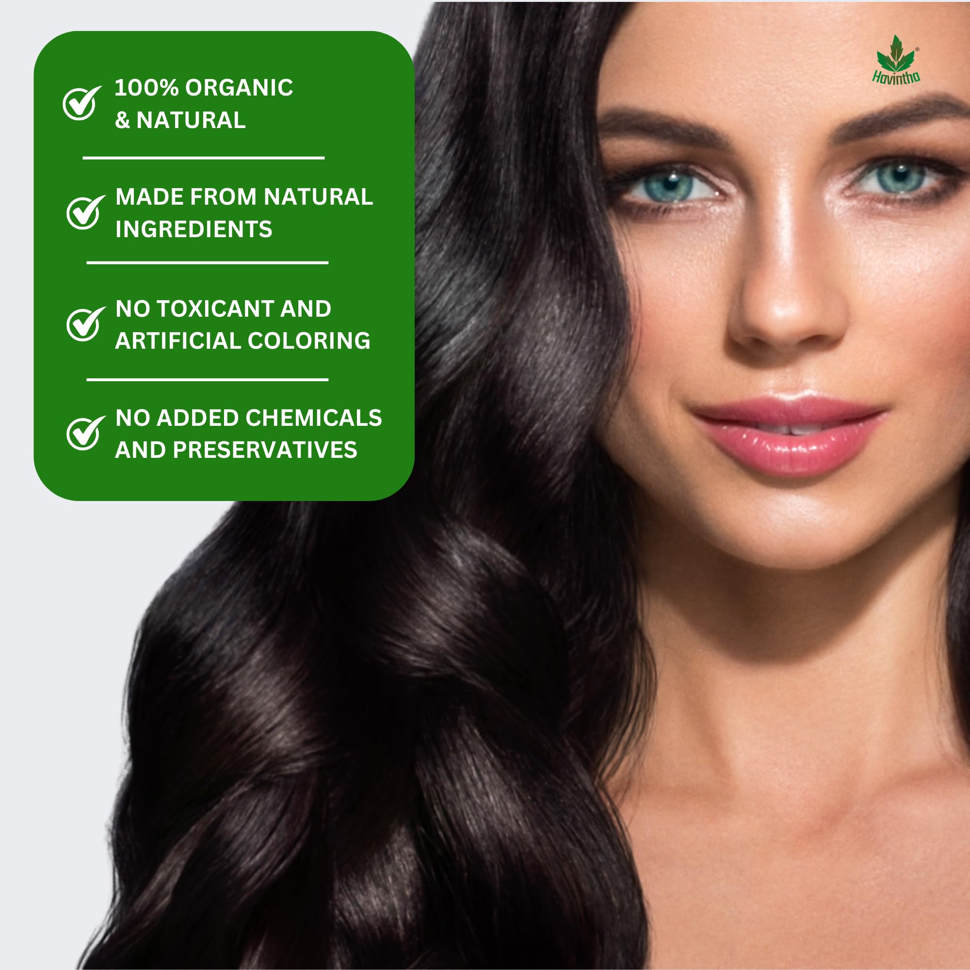 Havintha 100% Pure Bhringraj Powder for Hair Growth & Scalp Care - Natural Dandruff Treatment & Hair Mask for Women & Men (250g) | Promotes Healthy Hair, Reduces Hair Fall & Adds Shine | Perfect for DIY Hair Masks & Ayurvedic Hair Care Routines