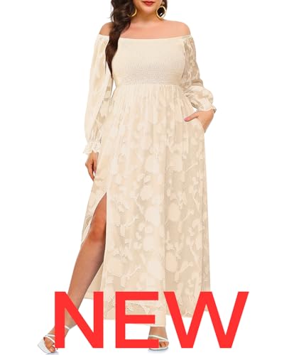 Beige( Lace Floral & Long Sleeve)