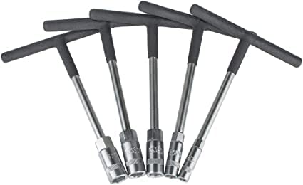 Metric T Handle Socket Wrench Set - 12-Piece Chrome Vanadium Steel Tool Kit for Automotive Repair & DIY Projects - Perfect for Mechanics, Home Improvement & Engine Maintenance