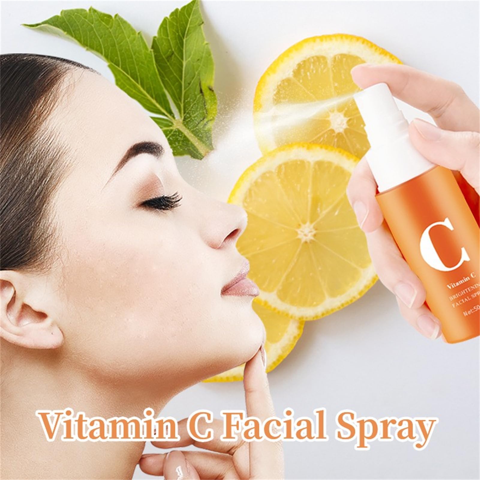 Organic Vitamin C Facial Spray - Anti-Aging Face Serum with Hydrating & Firming Benefits | VC Moisturizing Spray for All Skin Types | Day & Night Skincare Routine | Perfect for Travel, Gym & On-The-Go Refreshment