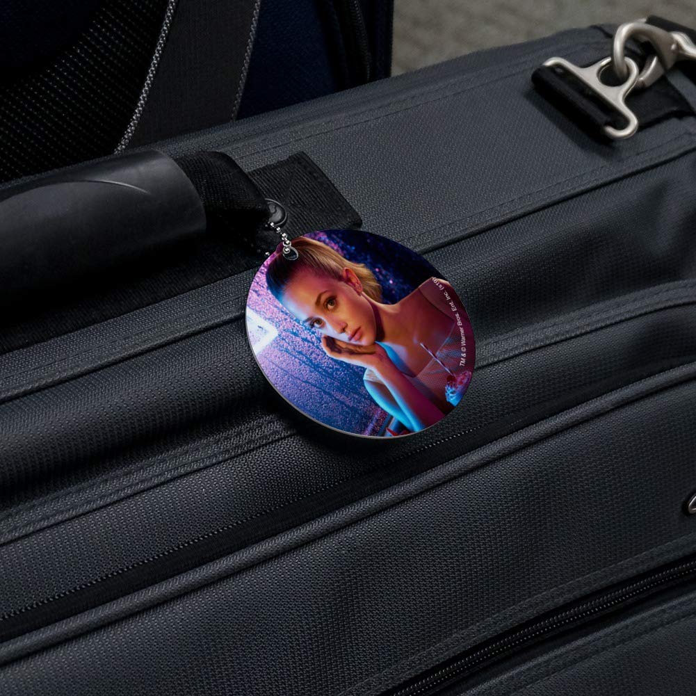 Riverdale Betty Character Round Luggage ID Tag - Durable Suitcase Name Tag for Carry-On Bags - Perfect for Travel Identification & Themed Gifts