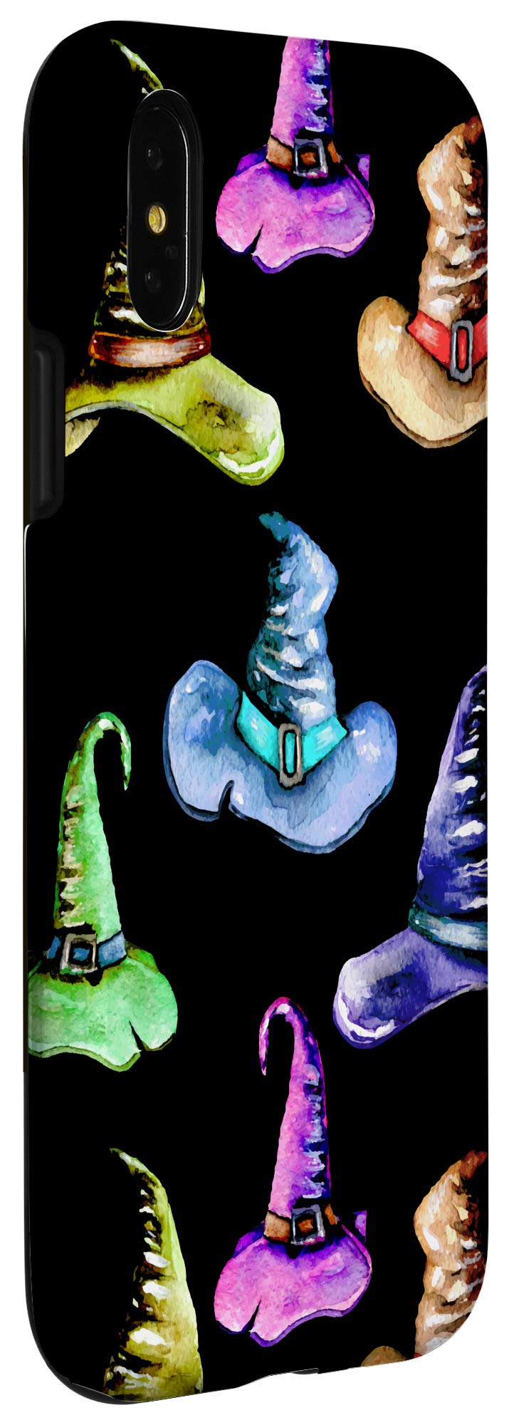 iPhone X/XS Scary Witch Hat Phone Case - Halloween Horror Protective Cover for iPhone 10/XS - Perfect for Halloween Parties, Trick or Treating & Spooky Events