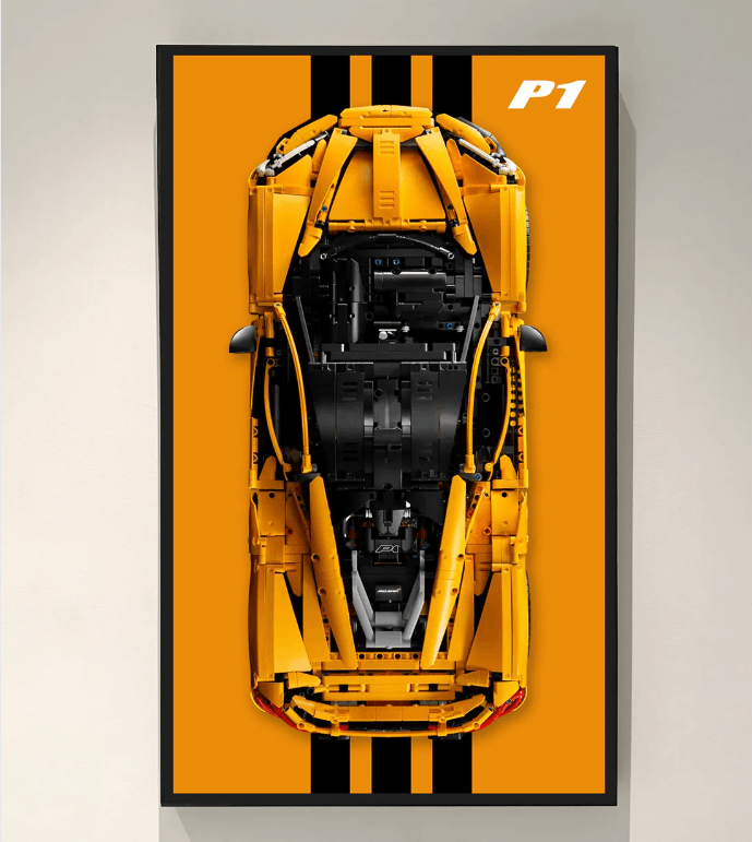 Lego Technic™ Mercedes AMG F1 W14 E Performance (42171) Wall Display Frame - Premium Acrylic Showcase for Collectible Model Cars - Perfect for Home, Office, or Gift Room Decor