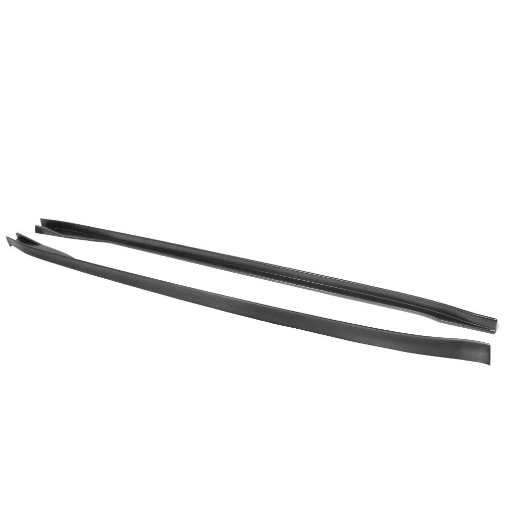 IKON MOTORSPORTS Matte Black Side Skirts for Tesla Model 3 (2017-2025) - Durable Polypropylene Side Skirt Extensions - Left & Right Pair - Enhance Your Car's Sporty Look for Street Racing & Car Shows