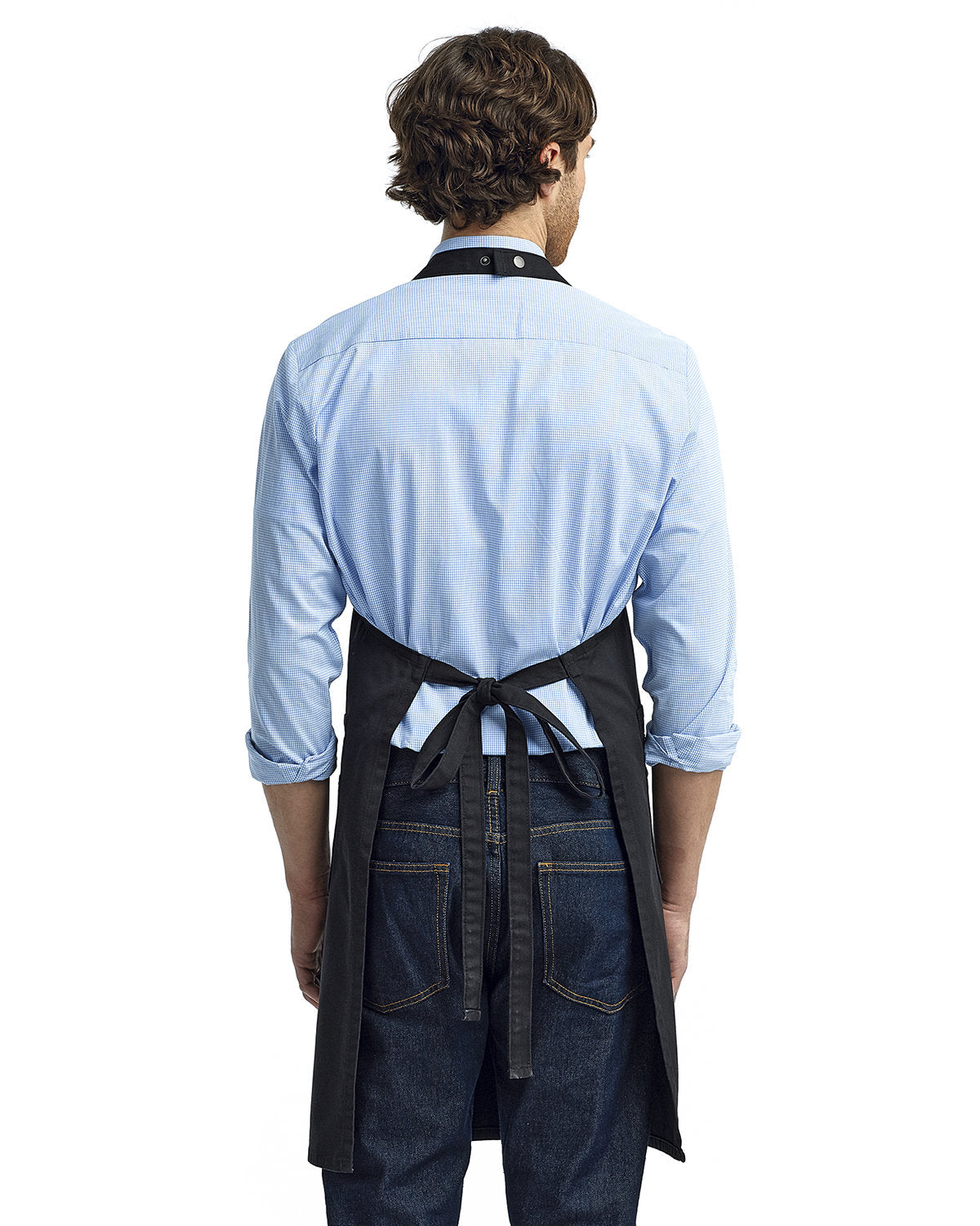 Reprime RP132 Unisex Cotton Chino Bib Apron - Artisan Collection for Cooking, Baking & Grilling - Durable Kitchen Apron with Adjustable Straps for Chefs & Home Cooks