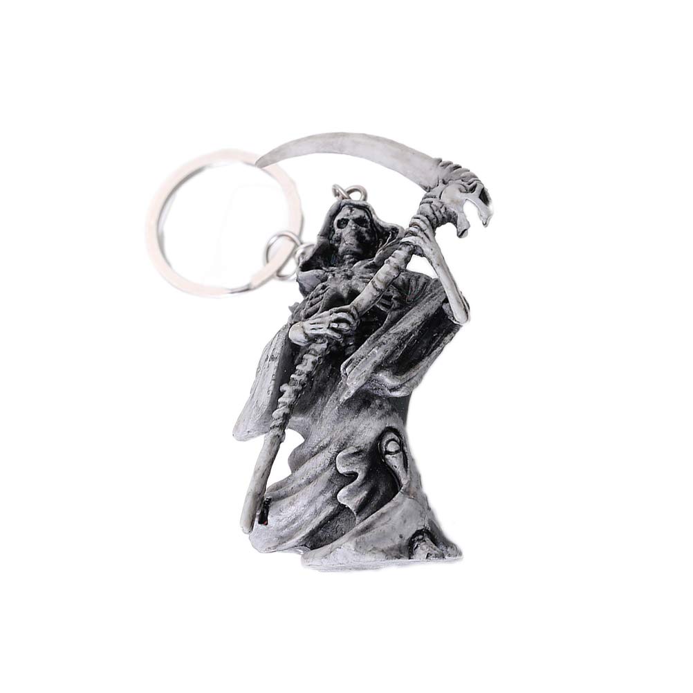 BESPORTBLE Fashion Skull Skeleton Keychain - Rubber Keyring Holder for Keys, Handbag Decor & Hanging Pendant (Archer) - Perfect for Halloween Accessories, Cosplay, Gothic Style & Everyday Carry