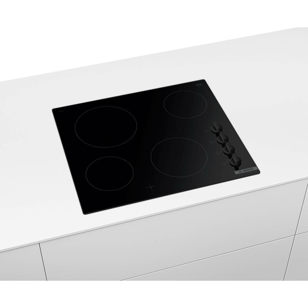 Bosch Serie 2 60cm Ceramic Cooktop PKE611CA2A - 4 Zone Induction Hob with Touch Control for Modern Kitchens | Perfect for Home Cooking, Baking & Entertaining