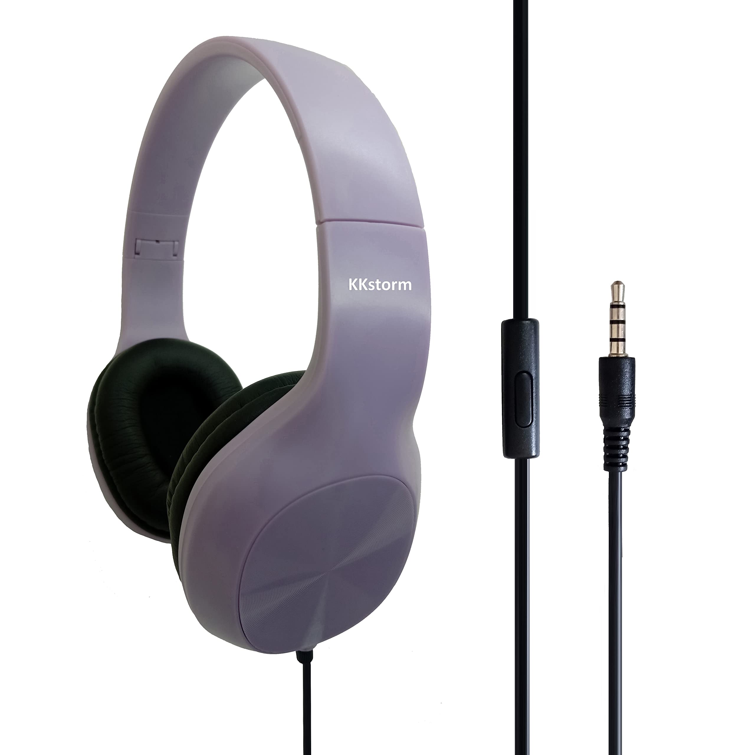 Noise Cancelling Headphones for Students - Durable Kids Headphones with Microphone, Unbreakable Design, Comfortable Fit (Purple) - Perfect for Online Classes, Studying & Gaming
