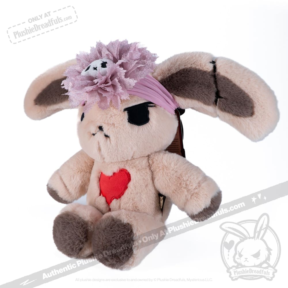 Cute Plush Skeleton Bunny with Flower Crown - Soft Stuffed Animal Toy for Kids, Girls & Boys - Perfect for Halloween Decor, Birthday Gifts & Room Decoration