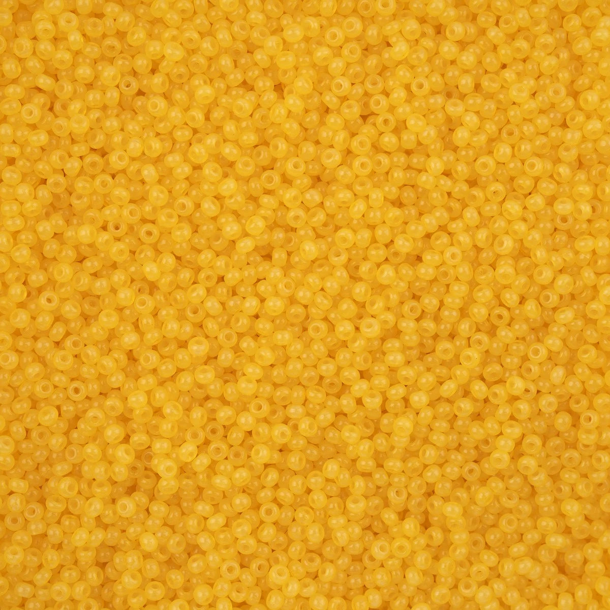 11/0 Czech Seed Beads #43256 Alabaster Yellow Solgel 23g - Perfect for Jewelry Making, Beading Crafts, and DIY Accessories