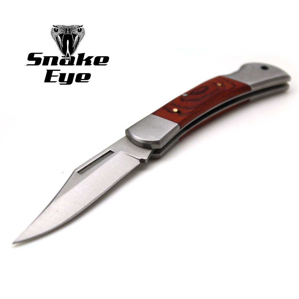 Premium Snake Eye Tactical Lockback Folding Pocket Knife - Small Size with Ergonomic Handle for Outdoor, Camping & EDC Collection | Perfect for Hiking, Survival & Everyday Carry