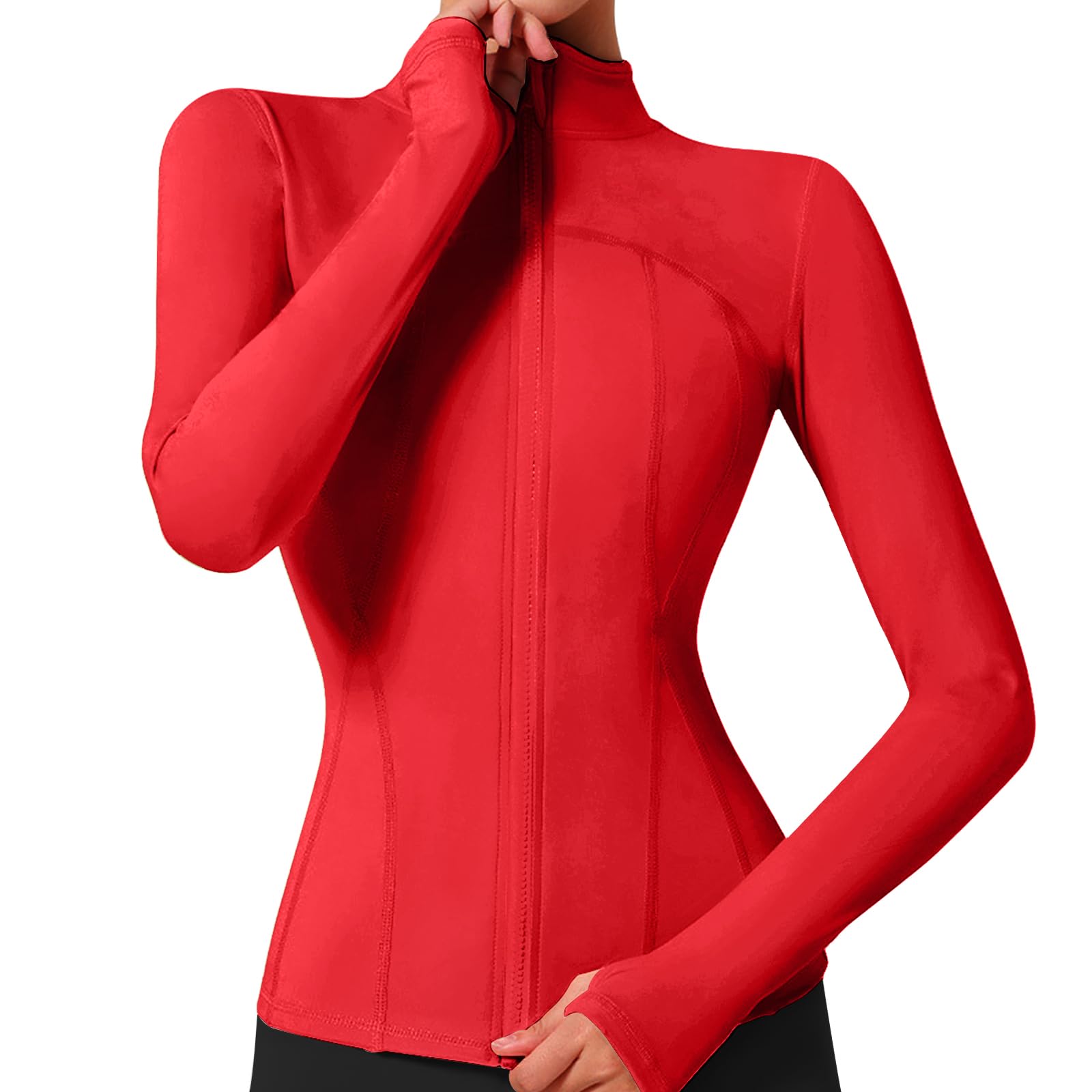 VUTRU Women's Lightweight Slim Fit Full Zip Workout Jacket - Yoga, Running & Athletic Track Jacket for Active Lifestyles | Gym, Outdoor Exercise & Casual Wear