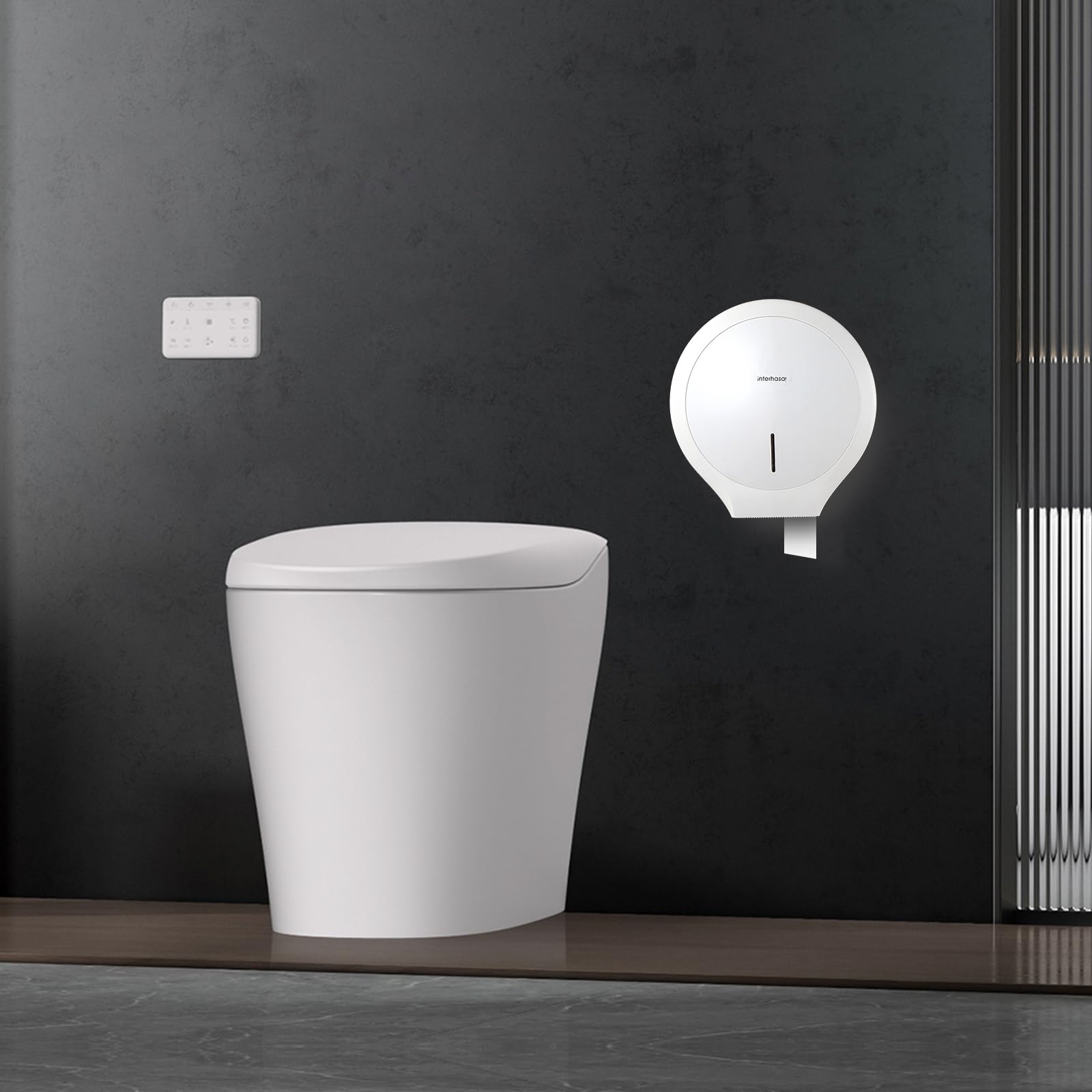 Commercial Toilet Paper Towel Dispenser - Wall Mount Jumbo Roll Holder for 9