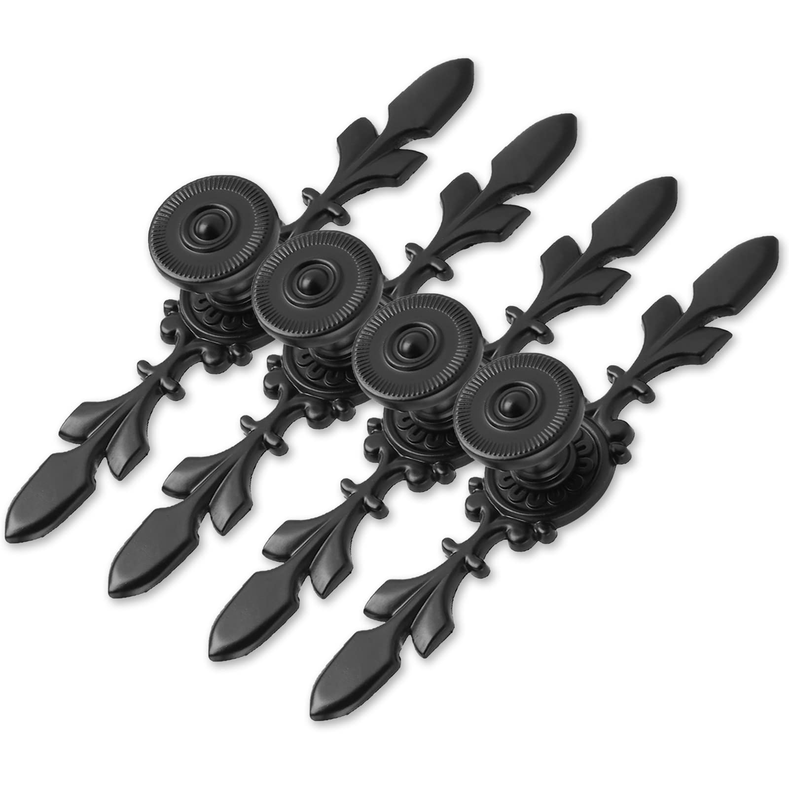 Vintage Black Kitchen Cabinet Knobs - 4.7