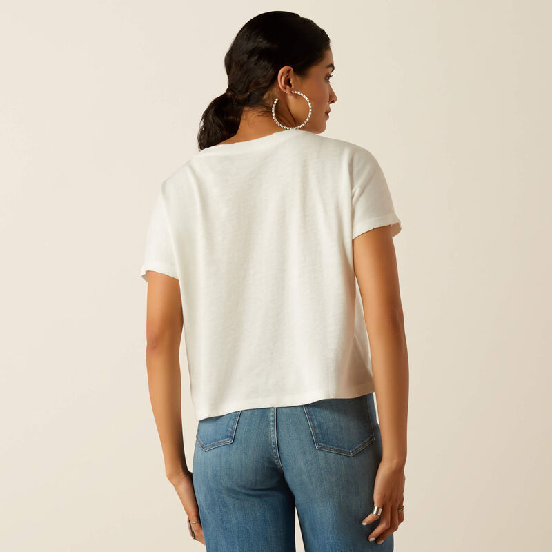 Women's Cowboy Crop Tee - Western Style Short Sleeve T-Shirt for Women | Perfect for Country Concerts, Rodeos & Casual Outfits