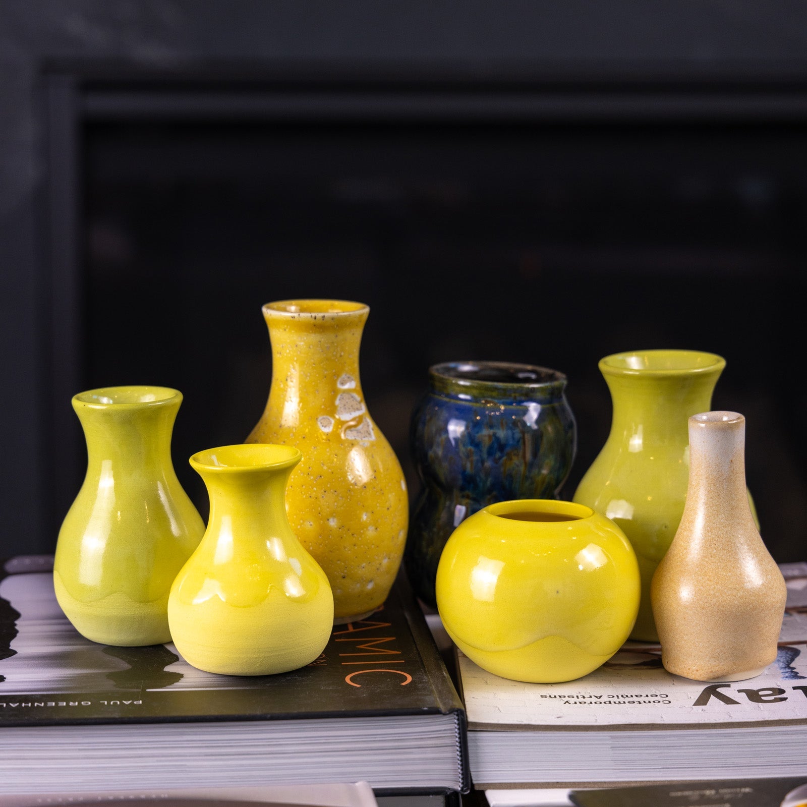 Medium Decorative Stoneware Bud Vase - Handcrafted Pot #107 for Fresh Flowers | Perfect for Home Decor, Wedding Centerpieces & Boho Chic Interiors