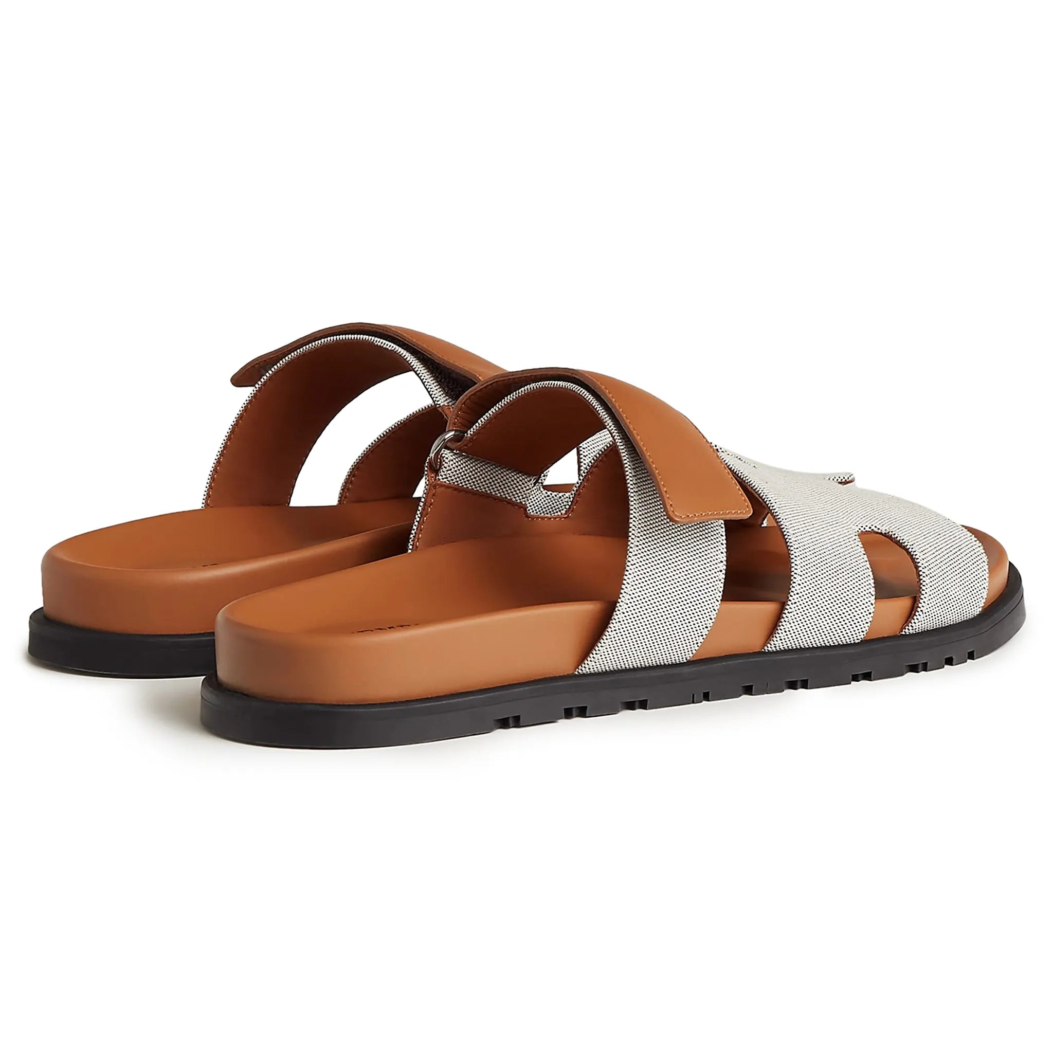 Hermès Paris Chypre Plum Natural Leather Sandals for Women - Luxury Summer Fashion Footwear for Beach, Vacation & Casual Outings