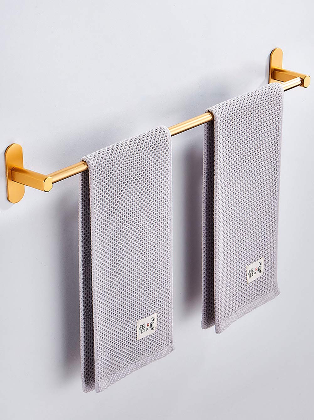 Wall-Mounted Aluminum Towel Rack - 70cm Space Saving Single Hook Bathroom & Balcony Organizer | Perfect for Hotels, Homes & Small Spaces