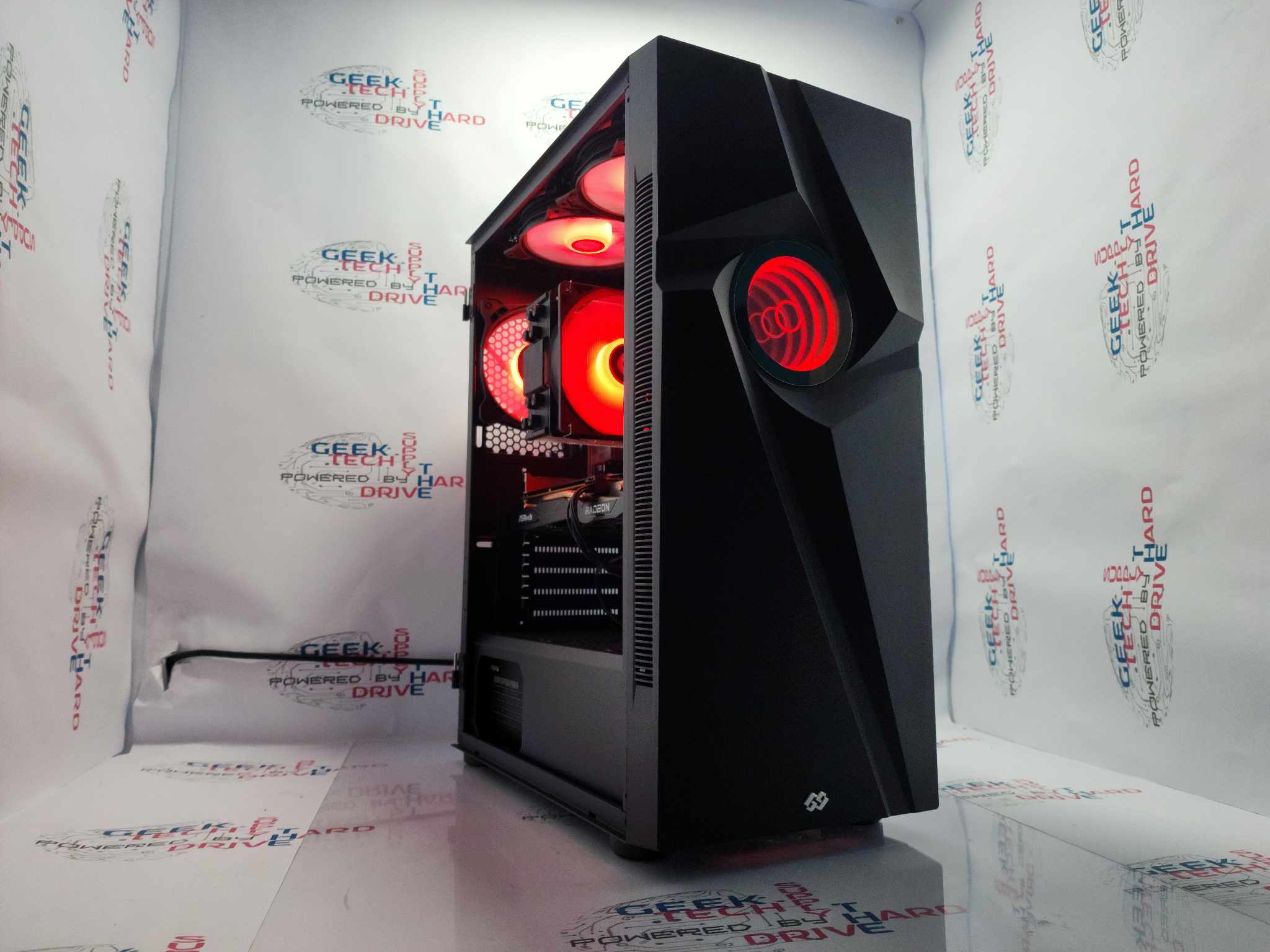 Custom Gaming Desktop PC - AMD Ryzen 5, RX 6600 XT GPU, 1TB SSD, 32GB DDR4 RAM, VR Ready, WiFi - Vortex Black | Perfect for 4K Gaming, Streaming & VR Experiences