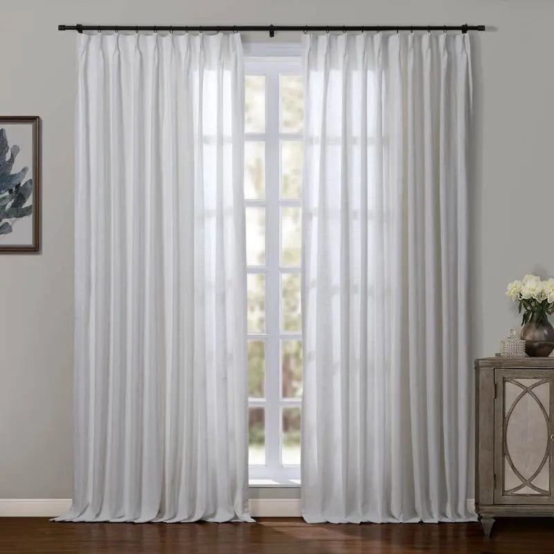 Luxury Blackout Thermal Curtains for Bedroom - Pinch Pleated Drapes for Insulation & Noise Reduction - Elegant Window Treatments for Home & Office
