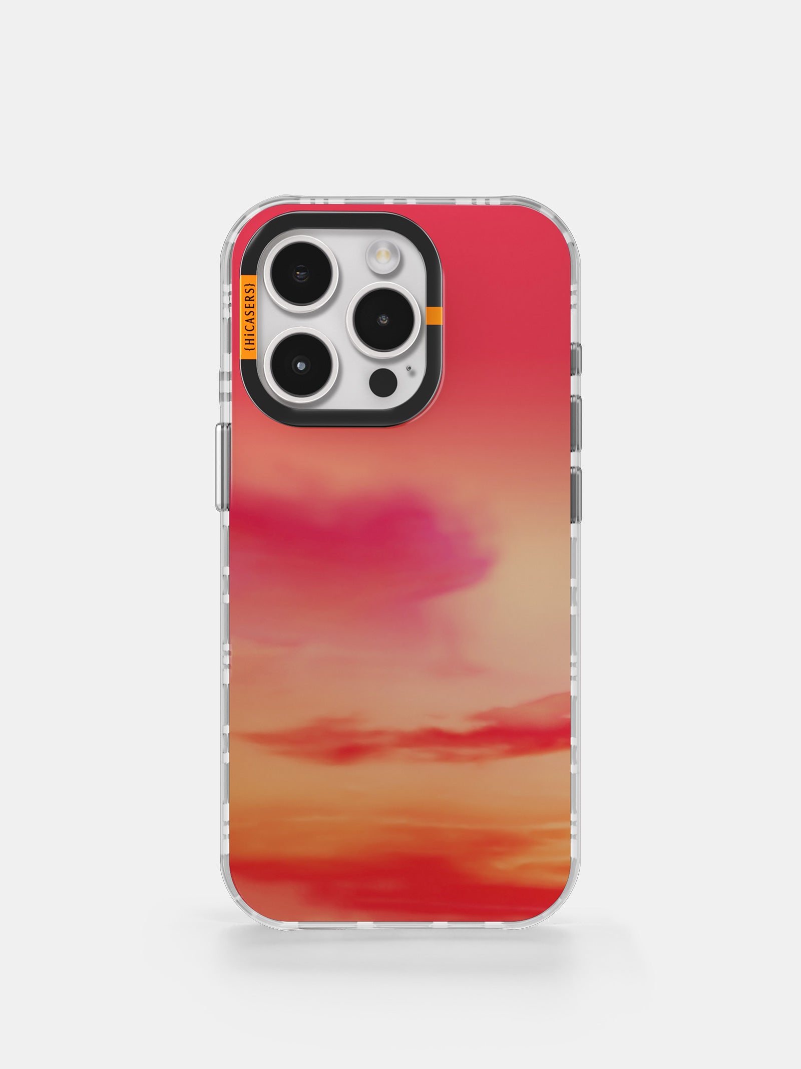 Cloudscape Iridescent Phone Case - Red | Shatterproof Protective Cover for iPhone & Samsung | Perfect for Everyday Use & Travel