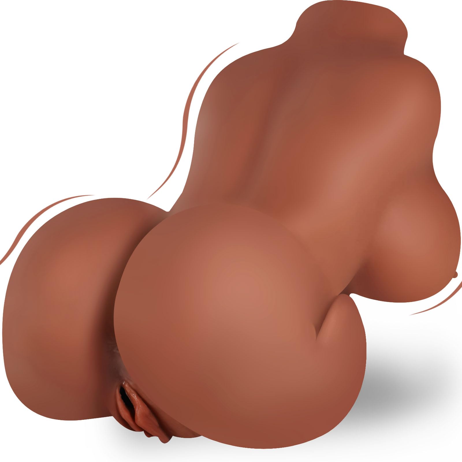 Realistic Male Masturbator Sex Doll with Big Boobs - 4Lb Down-Sized Love Doll for Men, Adult Sex Toy for Vagina & Anal Play (Brown) | Perfect for Solo Pleasure, Discreet Storage & Enhanced Intimate Experience