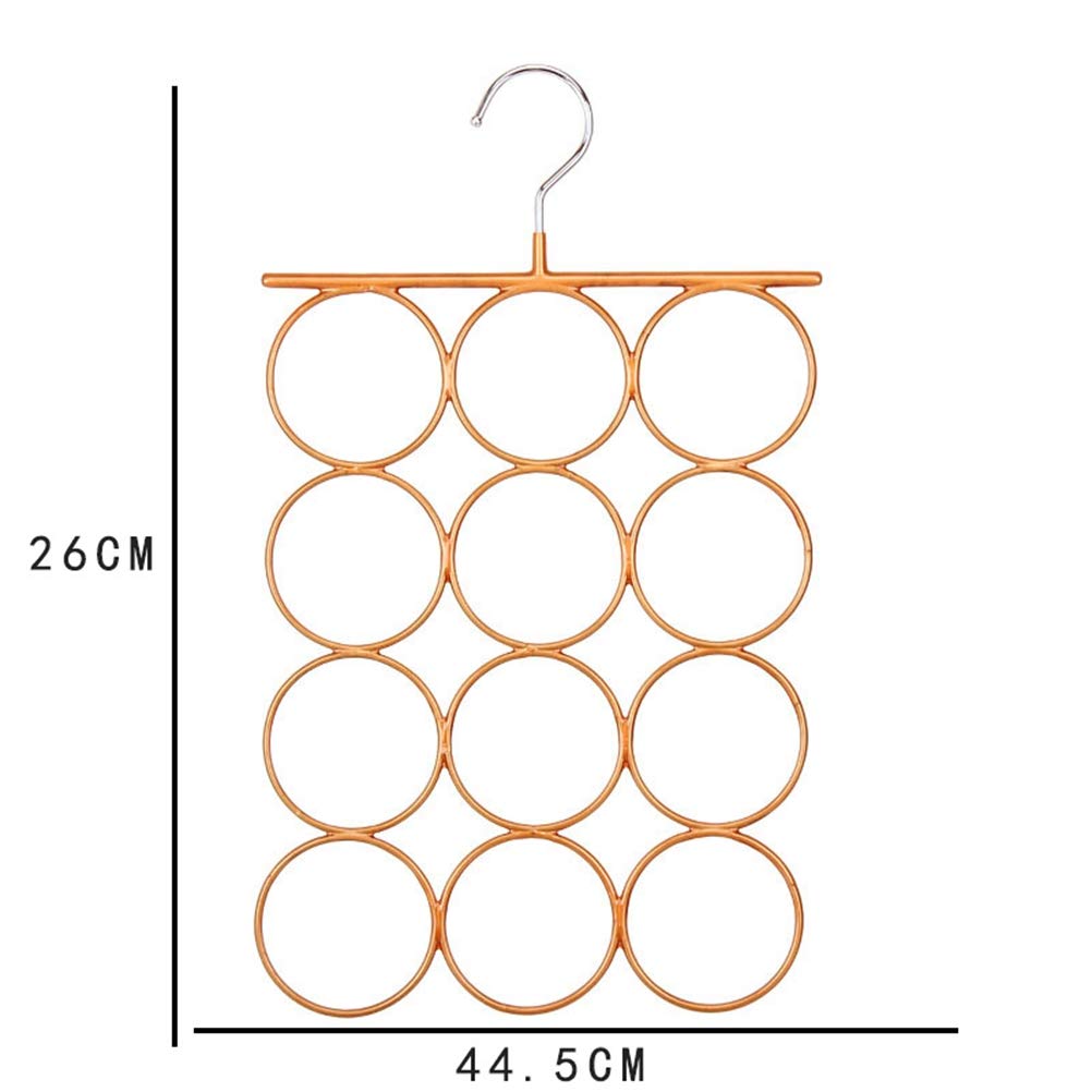 DOITOOL Wall Mounted Belt & Tie Organizer - Multi-Purpose Hanger for Belts, Ties, Scarves, Socks & Pants - Space Saving Bedroom Storage Solution in Earth Tones - Perfect for Closet Organization & Small Space Living