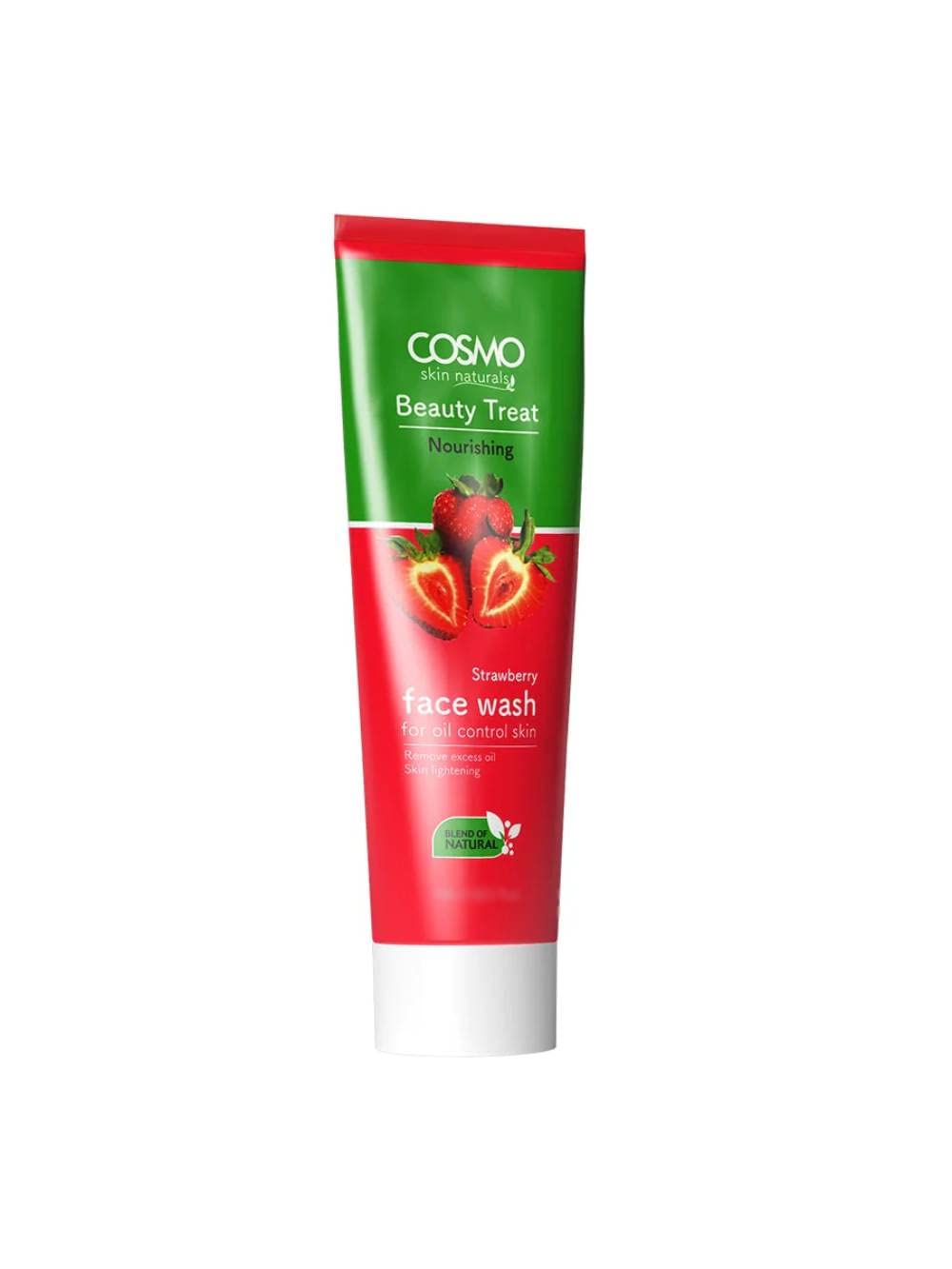 Cosmo Beauty Treat Nourishing Strawberry Face Wash 75ml - Oil Control & Deep Cleansing for Oily & Combination Skin | Removes Excess Oil & Impurities | Unisex Skincare | Perfect for Daily Morning & Night Routine