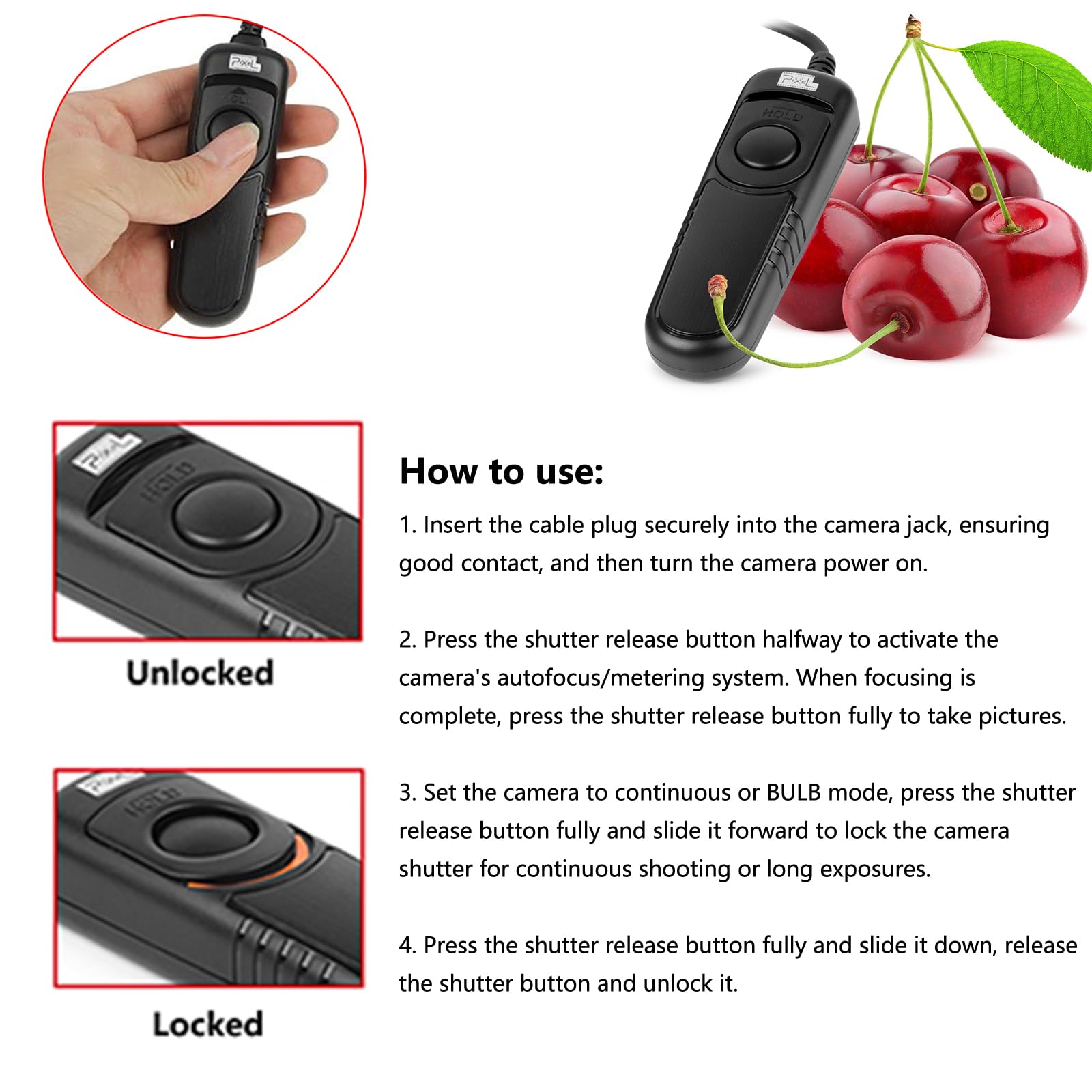 Nikon Camera Shutter Release DC0 for Z9, D1-D6 Series, D40s, D800-D850, F5-F100 | Remote Control for Photography & Video | Perfect for Wildlife, Sports & Long Exposure Shots