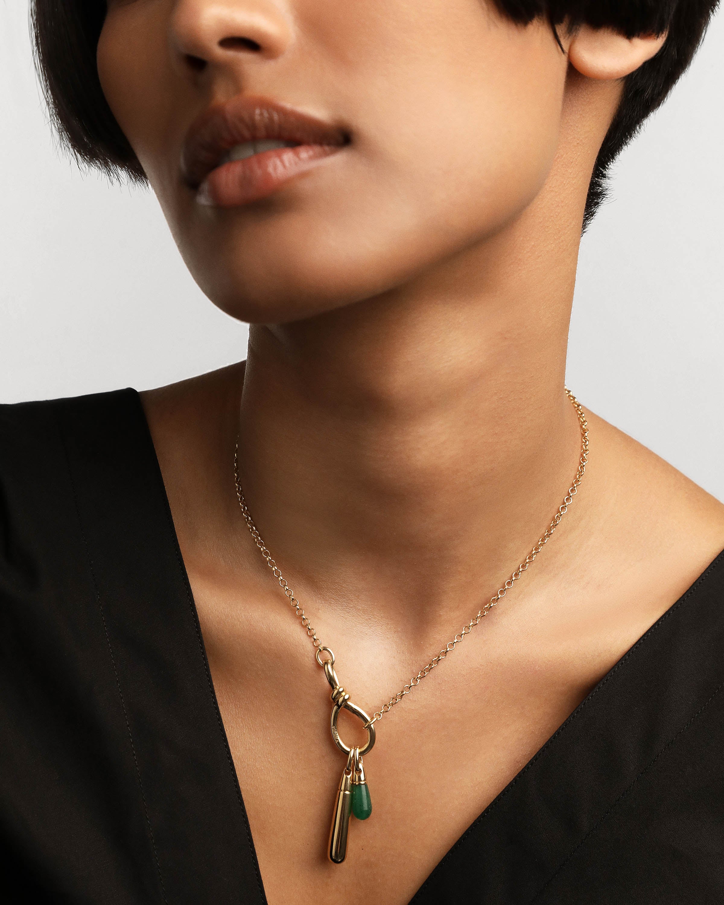 Green Aventurine Drop Pendant Necklace - Natural Stone Jewelry for Women - Perfect for Meditation, Healing & Spiritual Gifts