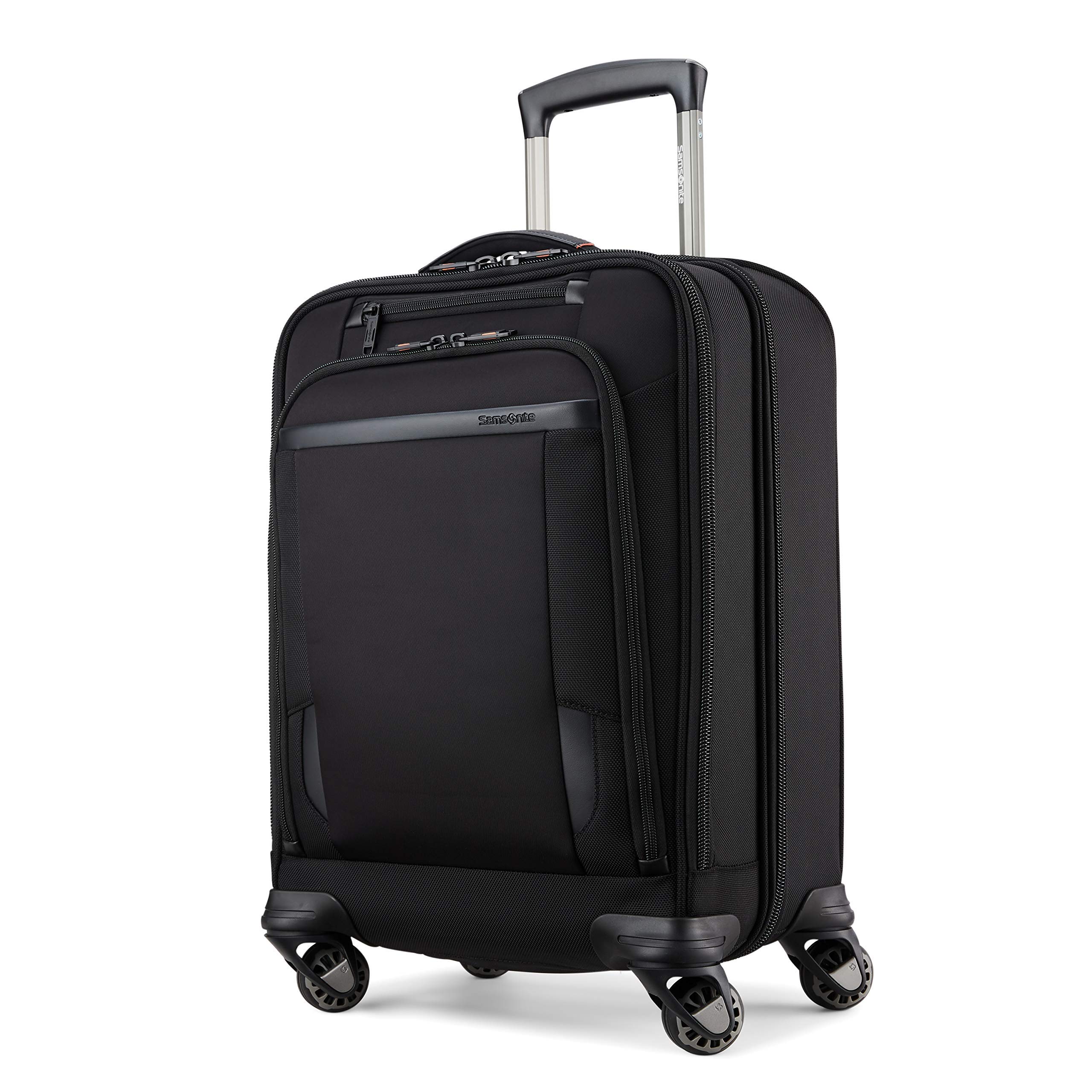 Samsonite Pro Vertical Spinner Mobile Office Business Carry-On Luggage - Black - Perfect for Business Travel & Work Trips