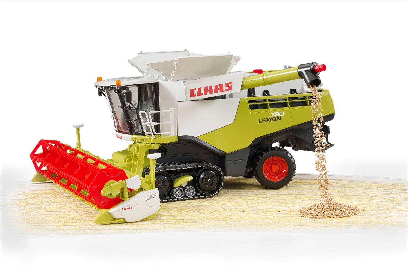 Bruder 02119 CLAAS Lexion 780 Combine Harvester Toy - Realistic Farm Vehicle for Kids, Green Tractor with Moving Parts - Perfect for Imaginative Play and Farm-Themed Learning Activities