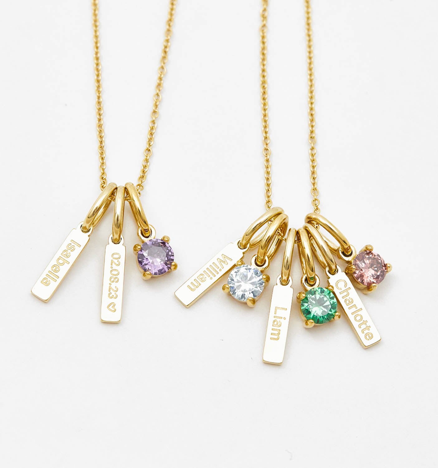 Mini Bar Birthstone Necklace - Personalized Sterling Silver Jewelry Gift for Women, Mom, Daughter | Perfect for Birthdays, Anniversaries & Special Occasions