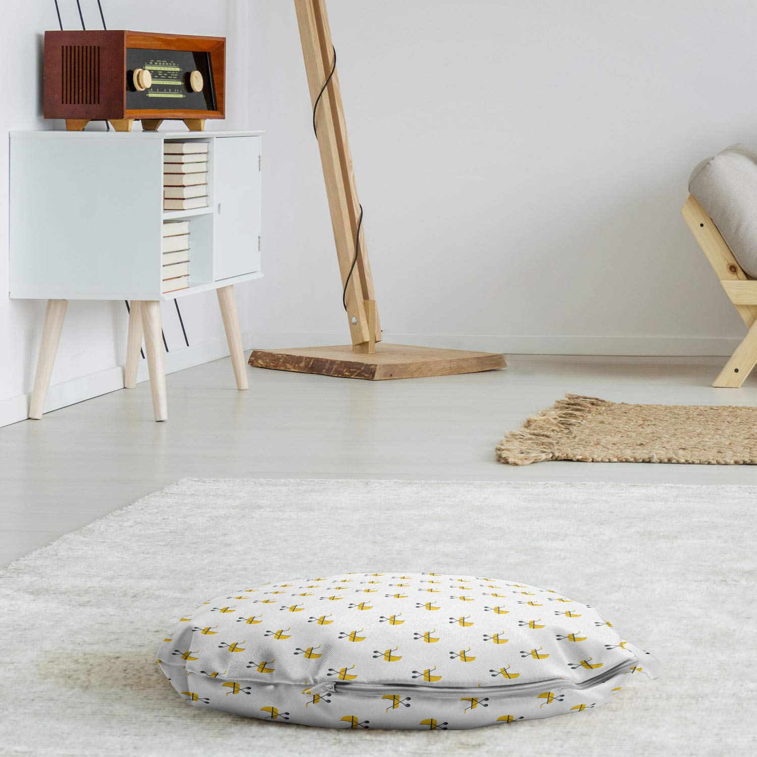 Ambesonne Round Floor Cushion 18