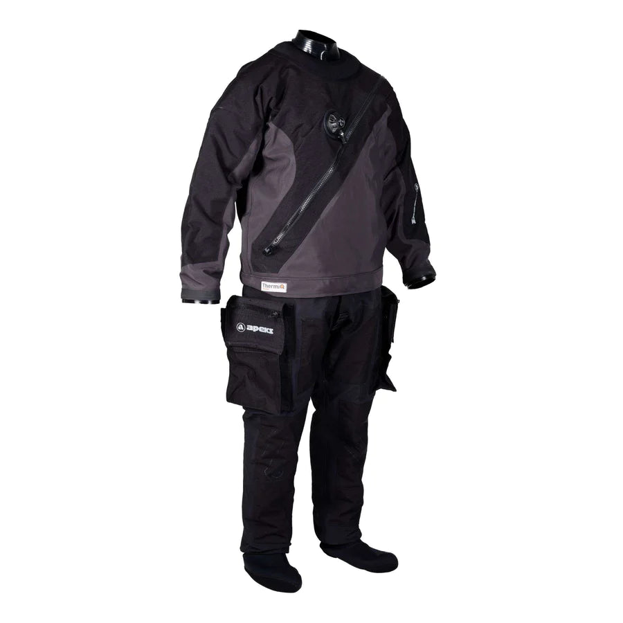 Apeks Thermiq Dry Advance Men's Diving Dry Suit Size M - Warm & Waterproof for Cold Water Scuba Diving & Spearfishing