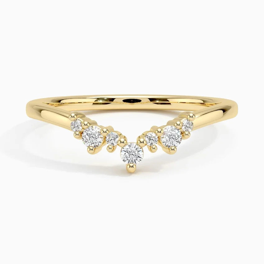 Aubrey Wedding Band Ring LR74 - Elegant & Durable 14K Gold Wedding Ring for Women - Perfect for Engagement, Anniversary & Bridal Jewelry Gifts