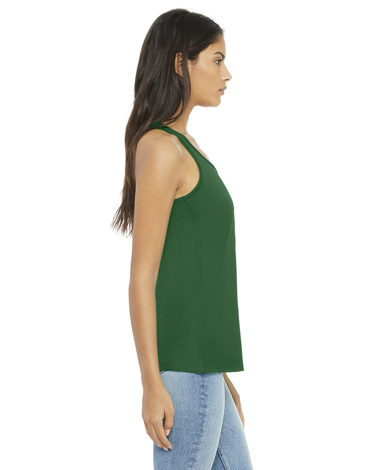 Bella + Canvas B8800 Women's Flowy Racerback Tank Top - Soft Breathable Fabric for Yoga, Workout & Summer Casual Wear