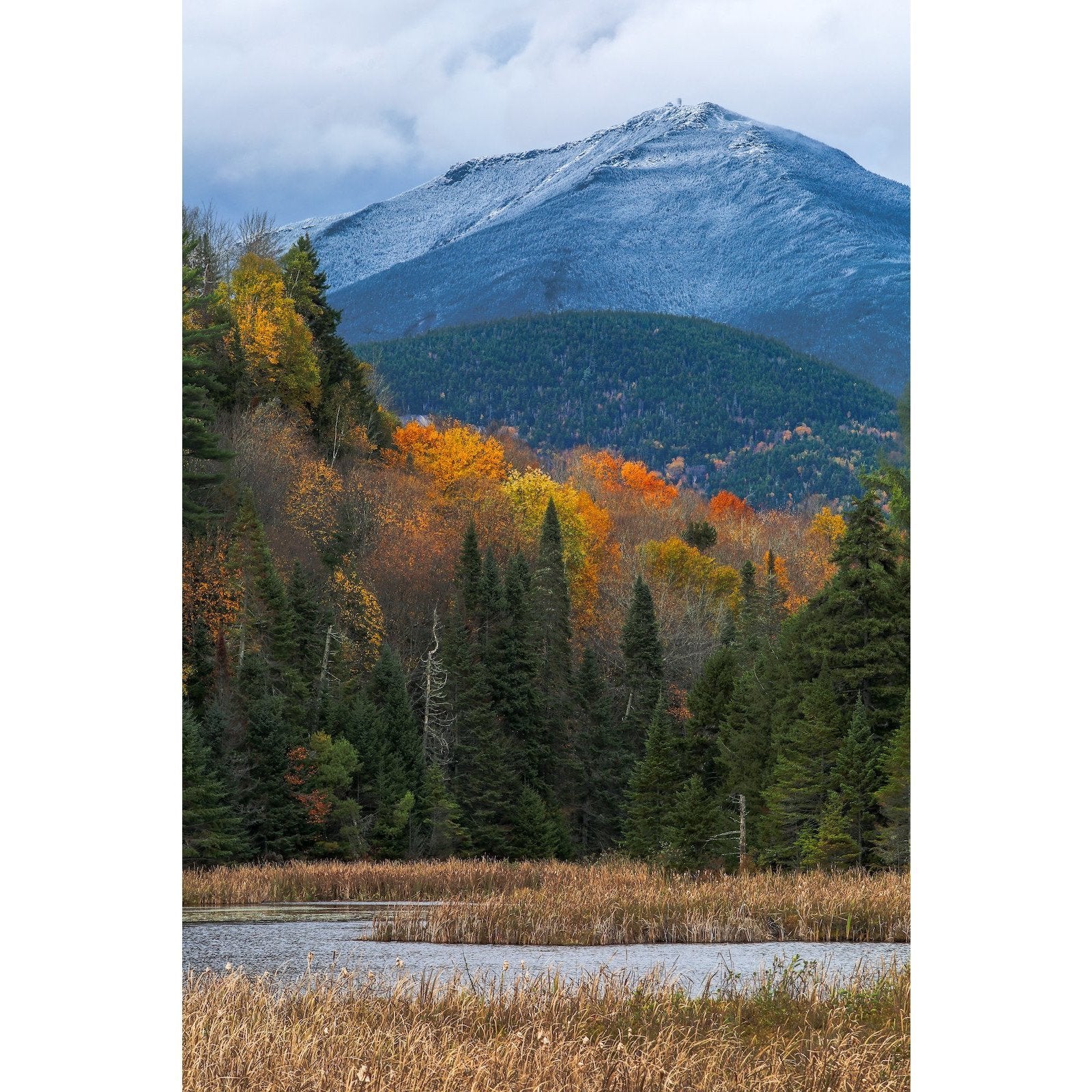 Stunning Autumn View of Whiteface Mountain - Fall Foliage Landscape Photography & Wall Art for Home Decor