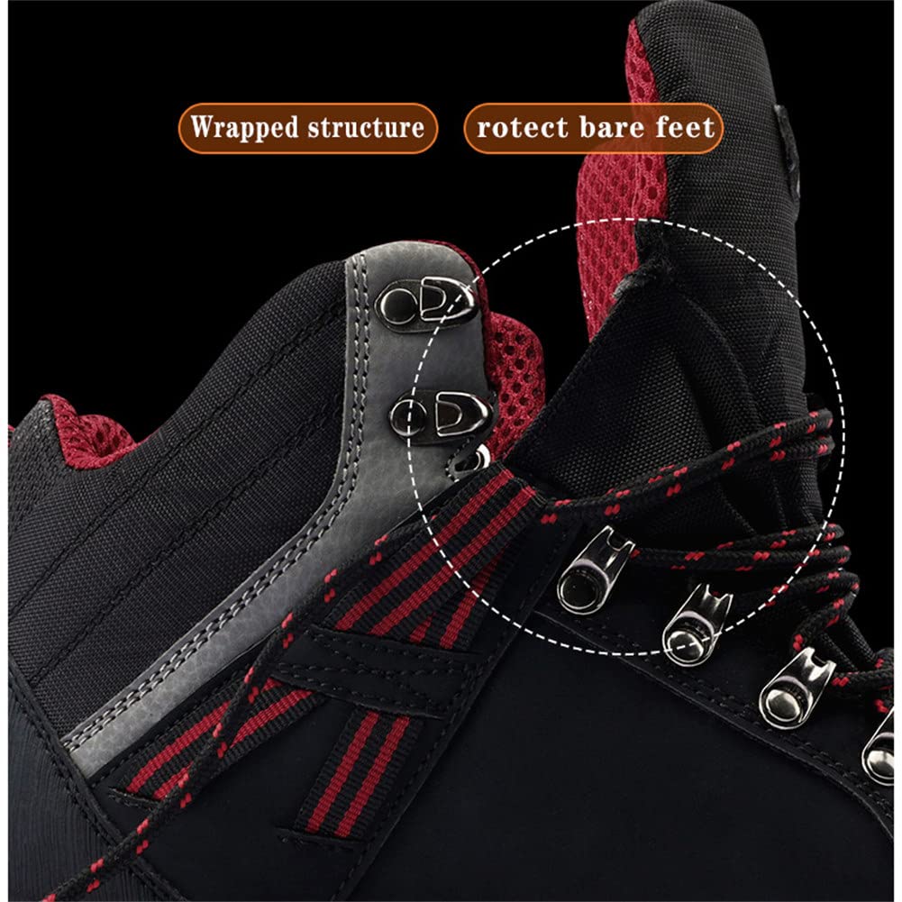 Men's Waterproof Hiking Boots - Lightweight Ankle Boots with Multi-Terrain Lugs, Durable & Sturdy Design for Outdoor Adventures, Work & Camping - Camouflage Style