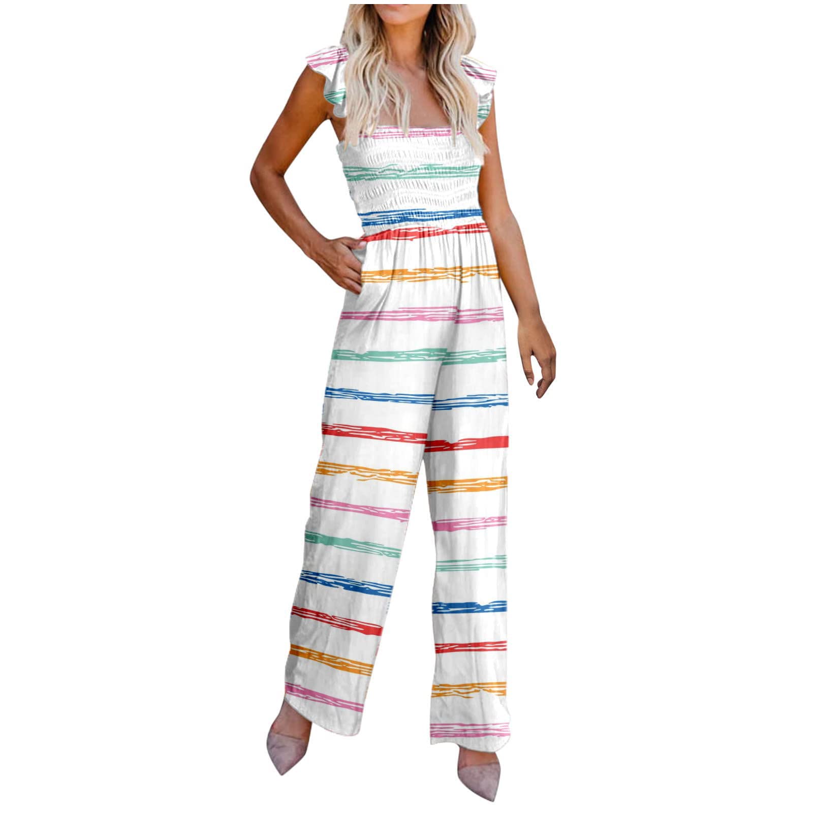 Stylish Women's Leather Pants with Summer Print Pockets - Casual Sleeveless Suspender Jumpsuit for Trendy Outfits | Perfect for Night Out, Party Wear & Fashion Street Style
