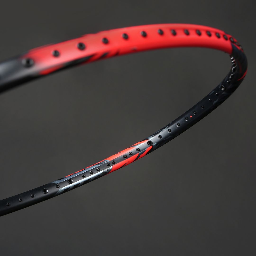 Victor Thruster Ryuga Metallic Badminton Racket TK-RYUGA METALLIC C (Blaze Red) - Professional Tournament Grade Shuttlecock Smasher for Competitive Players