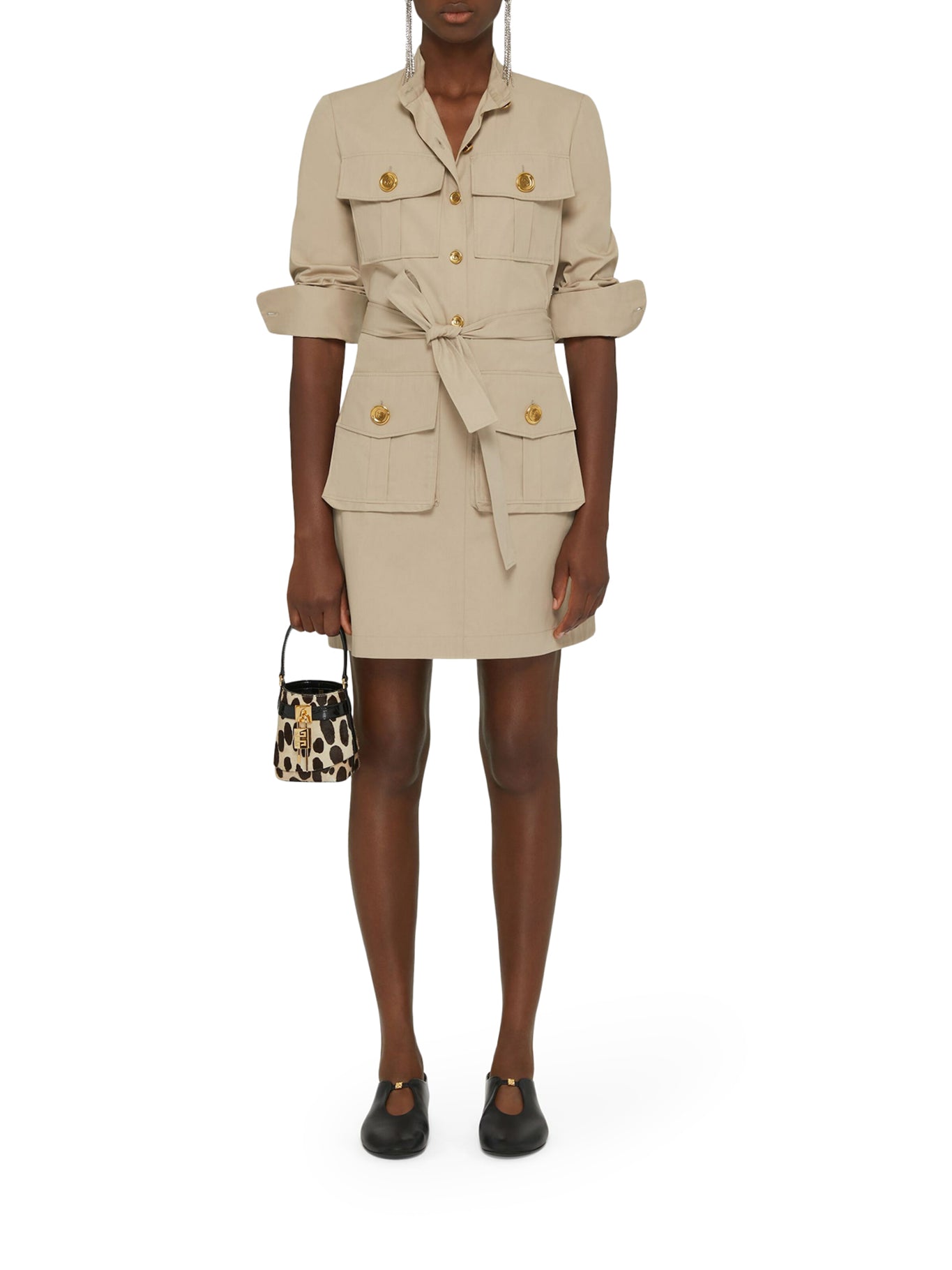 Stylish Poplin Safari Dress for Women - Comfortable & Breathable Summer Outfit - Perfect for Travel, Outdoor Adventures & Casual Wear