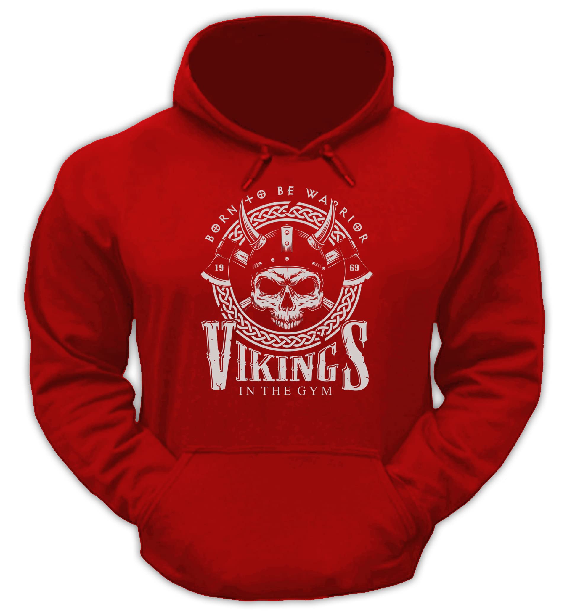 Bebak Men's Gym Hoodie - Viking Pullover Hoodie for Bodybuilding & Workout | Sweatshirt for Men S-5XL | Perfect for Gym, Training & Casual Wear