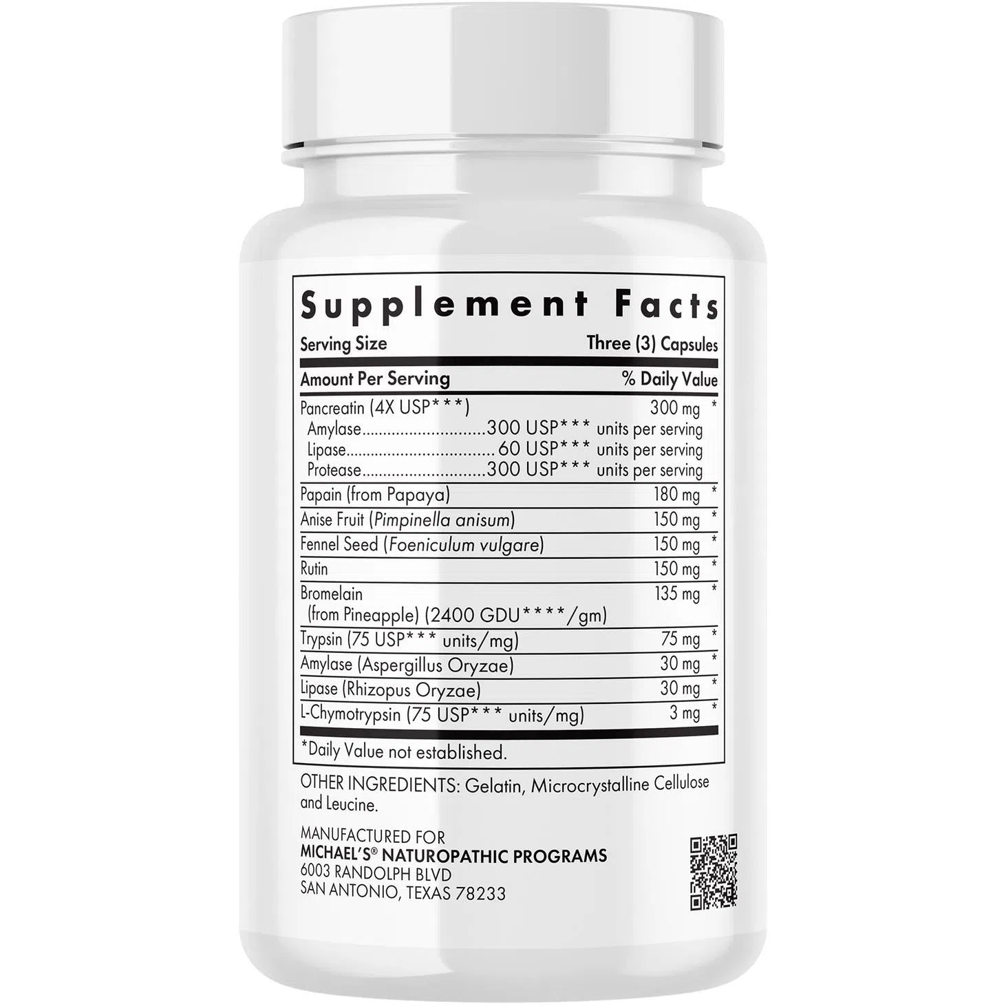 Michael's Health Digestive Enzymes Supplement - 90 Capsules for Gut Health & Digestion Support | Aids Protein, Carb & Fat Breakdown | Ideal for Meals, Bloating Relief & Digestive Comfort