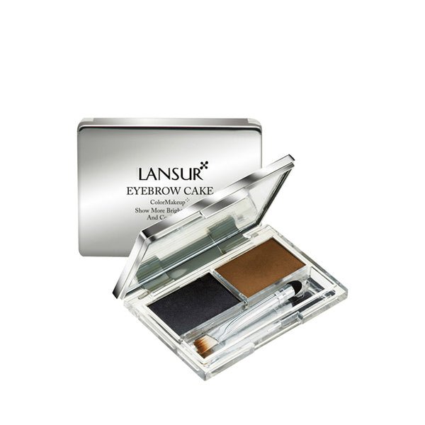 Long-Lasting Dual-Tone Eyebrow Powder by LANSUR - Natural Look for Daily Makeup & Special Occasions