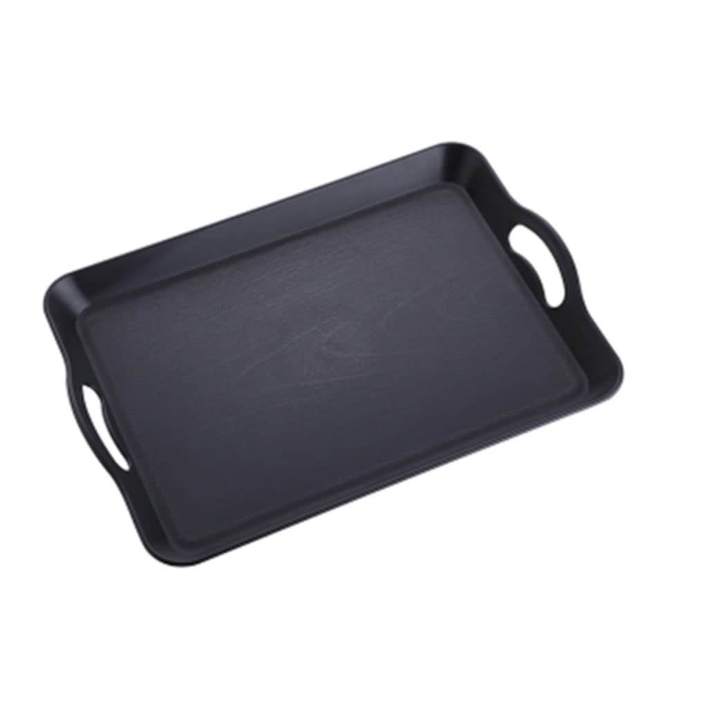 **Sturdy Rectangular Plastic Serving Tray - 37x24cm Anti-Slip & Scratch-Resistant Food Serving Tray (Color A) - Perfect for Parties, Buffets, and Home Dining**