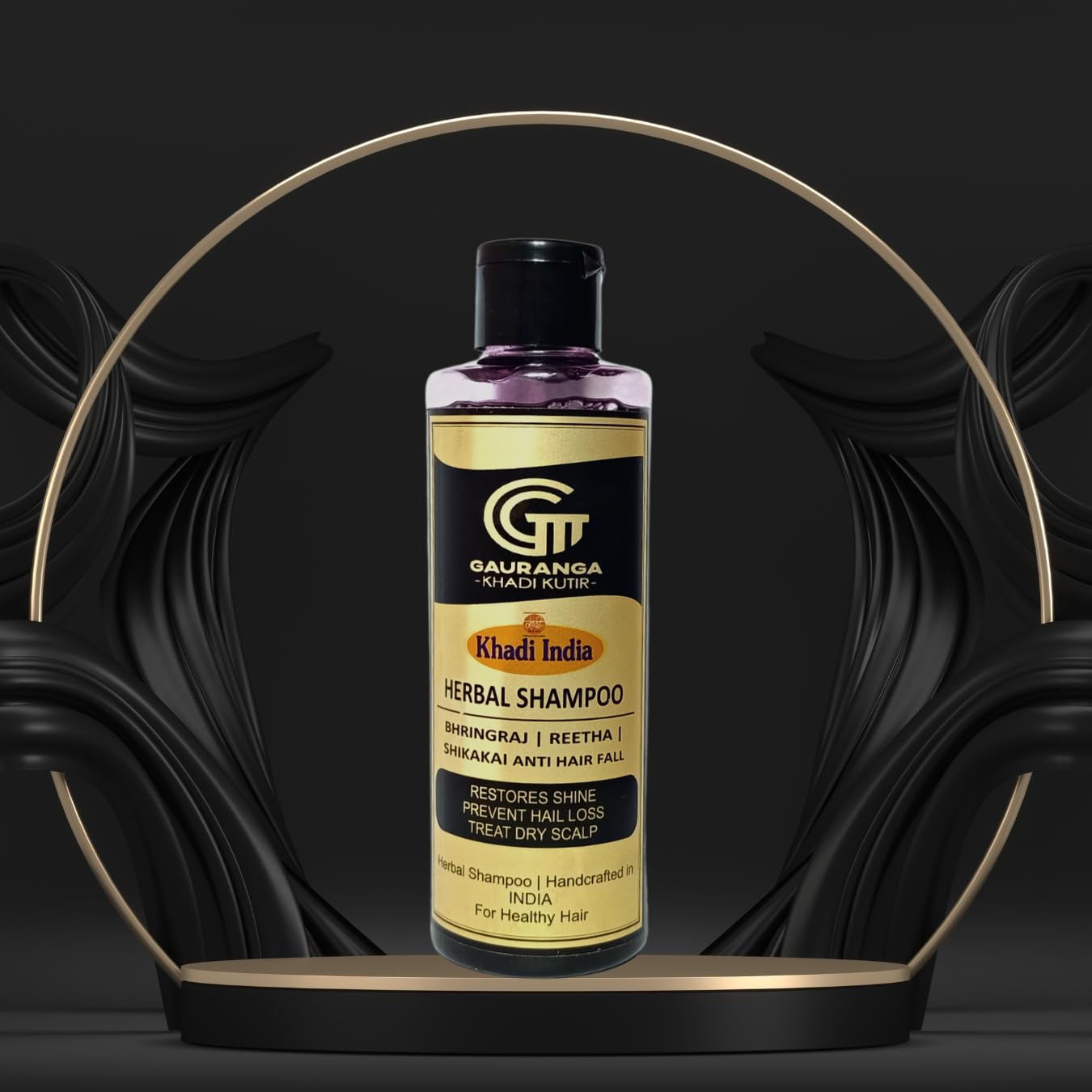 Khadi Reetha Shampoo with Charcoal & Milk Glycerine Soap Set - 150g Each (2-Pack) + 210ml | Natural Hair Care for Daily Use & Scalp Cleansing