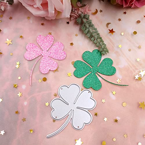 Four Leaf Clover Metal Cutting Die for Card Making - DIY Scrapbook Album Paper Craft Stencil - Perfect for Greeting Cards, Invitations, and Home Decor Projects