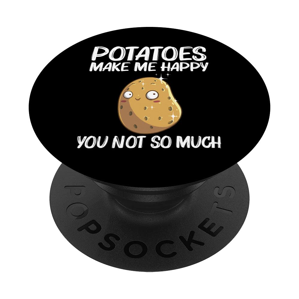 Funny Potato PopSockets Swappable PopGrip - Cute Vegetable Gift for Men & Women Potato Lovers - Perfect for Phones, Tablets & Laptops